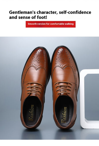 Zapatos Casuales de Cuero Tallado para Hombre - Image 36