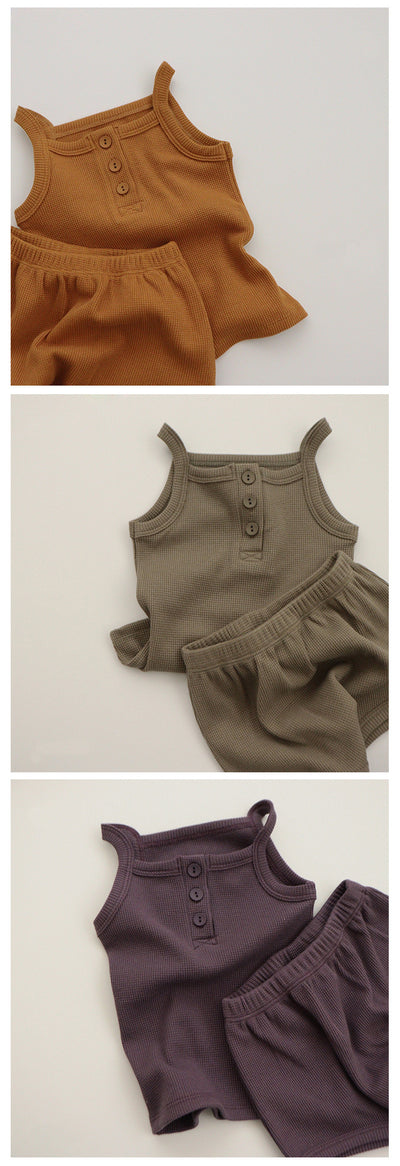 Conjunto de Camiseta y Calzón Infantil sin Mangas para Verano - Image 8