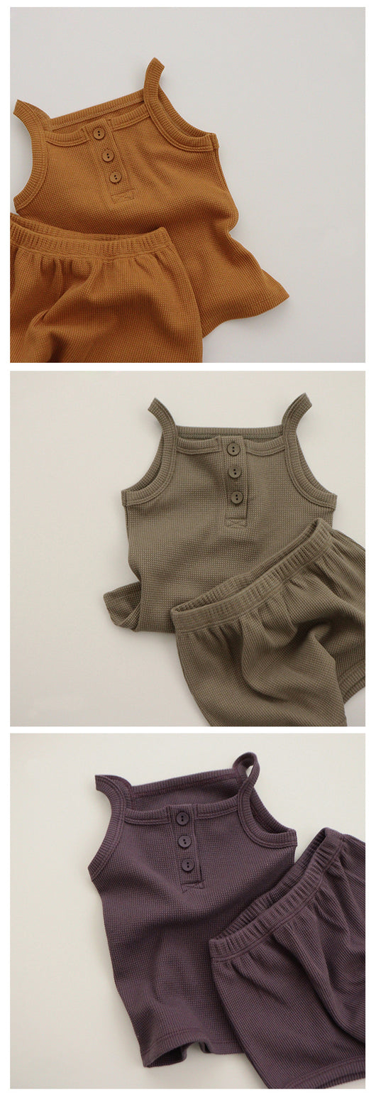 Conjunto de Camiseta y Calzón Infantil sin Mangas para Verano - Image 8