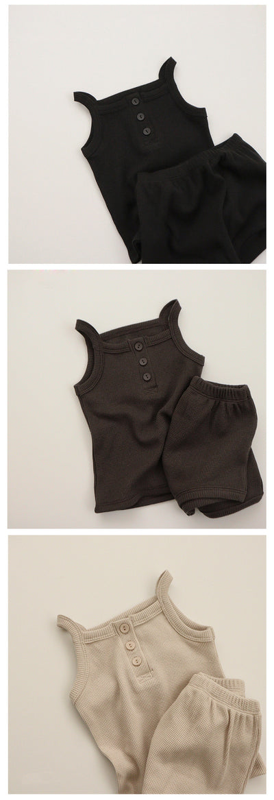 Conjunto de Camiseta y Calzón Infantil sin Mangas para Verano - Image 9