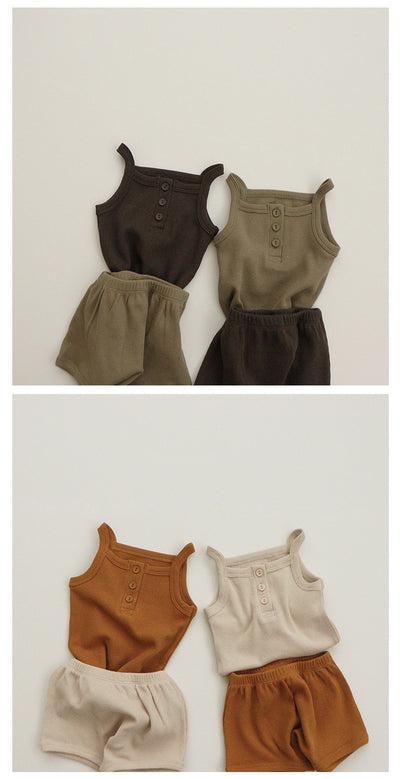 Conjunto de Camiseta y Calzón Infantil sin Mangas para Verano - Image 13