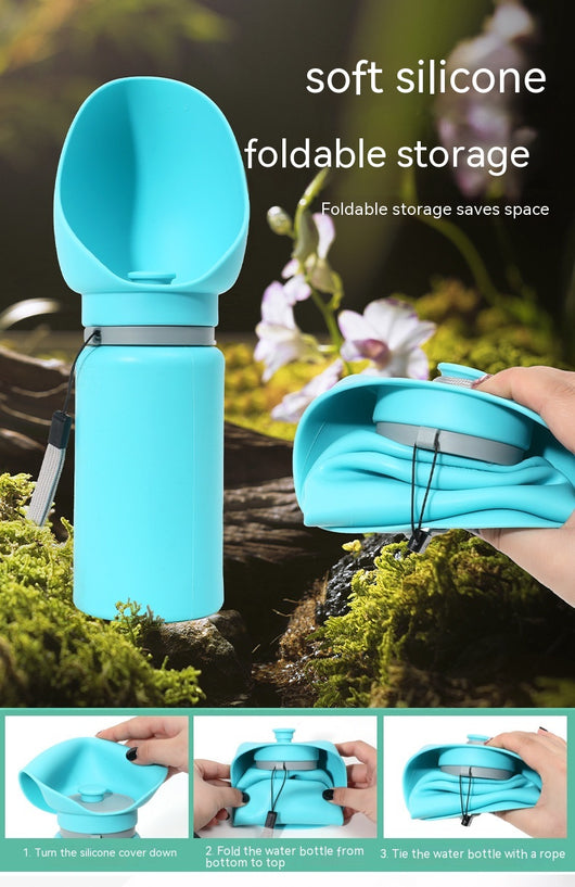 Bebedero Portátil Plegable para Mascotas - Botella de Viaje para Perros y Gatos - Image 16