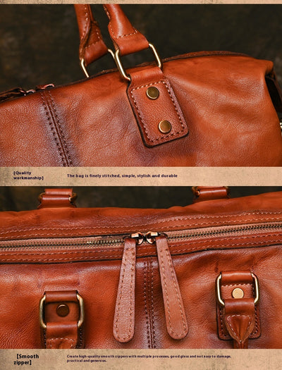 Bolso de Cuero Genuino con Correa Ajustable y Gran Capacidad - Image 13