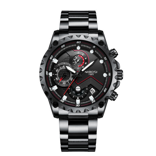 Reloj de Cuarzo NIBOSI Tres Esferas Seis Agujas - Diseño Deportivo Multifunción - Image 9