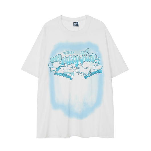 Camiseta Estampado Animal Abstracto de Manga Corta para Hombre - Image 21