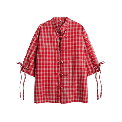 Camisa de Cuadros Manga Corta para Hombre - Image 37