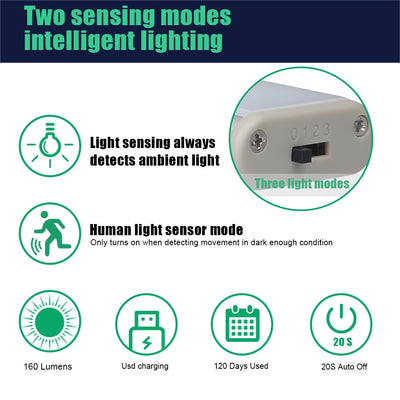 Luz LED con Sensor de Movimiento y Carga USB - Image 26