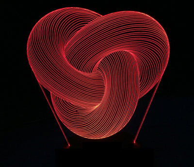 Lámpara de Mesa LED 3D Abstracta Táctil y Multicolor - Image 9