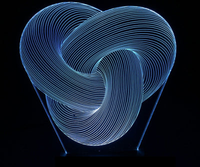 Lámpara de Mesa LED 3D Abstracta Táctil y Multicolor - Image 11
