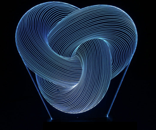 Lámpara de Mesa LED 3D Abstracta Táctil y Multicolor - Image 11