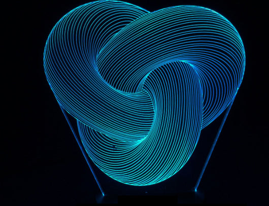 Lámpara de Mesa LED 3D Abstracta Táctil y Multicolor - Image 12