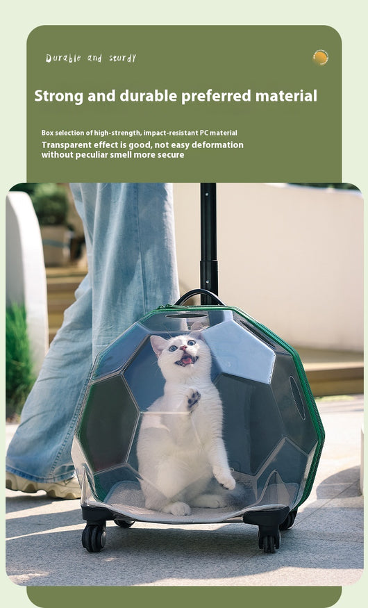 Carrito Transportín para Mascotas - Maleta Cápsula Espacial Transparente Grande - Image 11