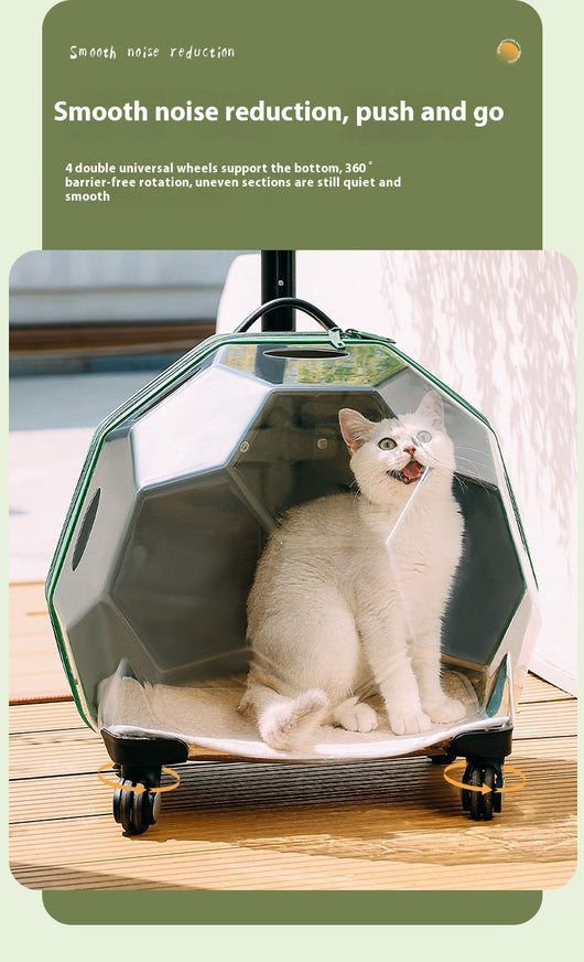 Carrito Transportín para Mascotas - Maleta Cápsula Espacial Transparente Grande - Image 21