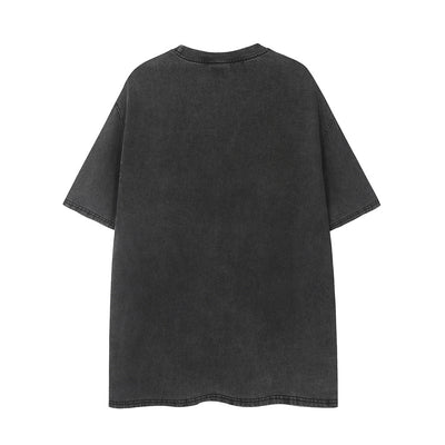 Playera Punk de Mezclilla Manga Corta para Hombre - Image 20