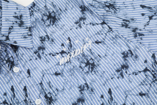 Camisa de Manga Corta Tie-Dye Tinta para Hombre - Image 23