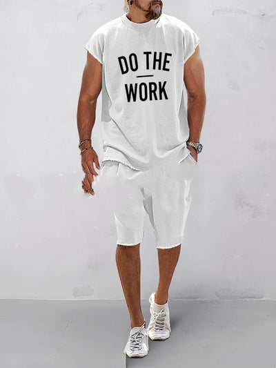 Conjunto Deportivo Hombre con Letras 3D - Cuello Redondo Estilo Europeo - Image 11