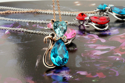 Collar Gatito Adorable con Moño y Cristales Brillantes - Image 20
