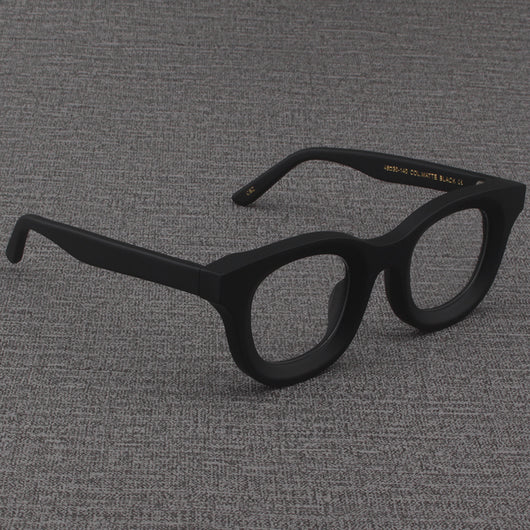 Gafas Cuadradas Retro con Marco Grueso Negro Mate y Bordes Anchos - Image 20