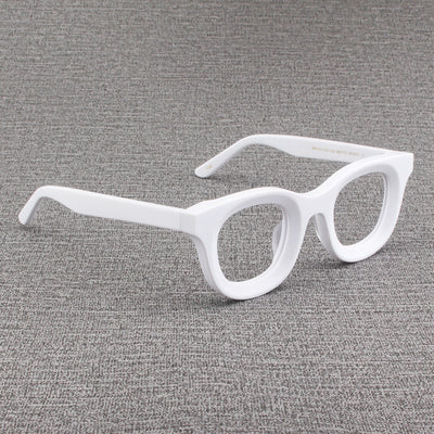 Gafas Cuadradas Retro con Marco Grueso Negro Mate y Bordes Anchos - Image 23