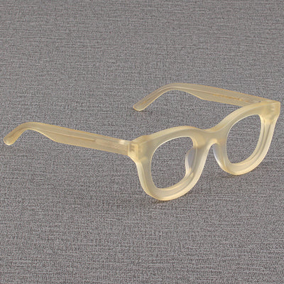 Gafas Cuadradas Retro con Marco Grueso Negro Mate y Bordes Anchos - Image 24