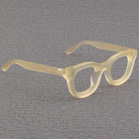 Gafas Cuadradas Retro con Marco Grueso Negro Mate y Bordes Anchos - Image 24