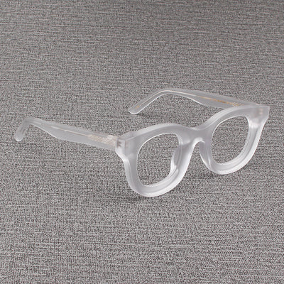Gafas Cuadradas Retro con Marco Grueso Negro Mate y Bordes Anchos - Image 27
