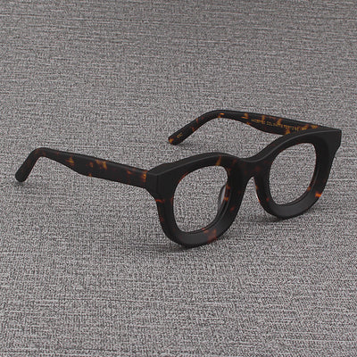 Gafas Cuadradas Retro con Marco Grueso Negro Mate y Bordes Anchos - Image 32