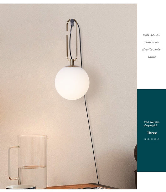 Lámpara de Pared de Cristal Nórdica Minimalista Personalizable - Image 9