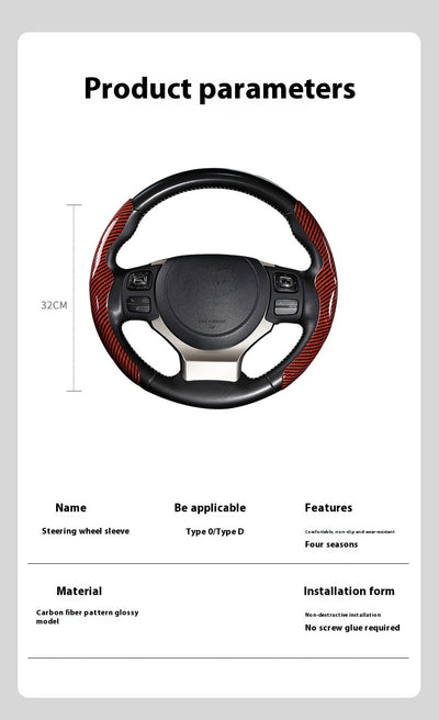 Funda Volante Fibra Carbono Brillo - Diseño Premium para Auto - Image 19