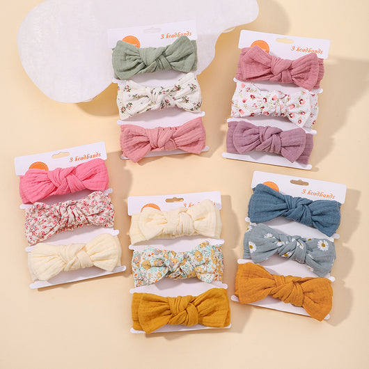 Set de 3 Diademas Infantiles con Moños Otoño - Image 32
