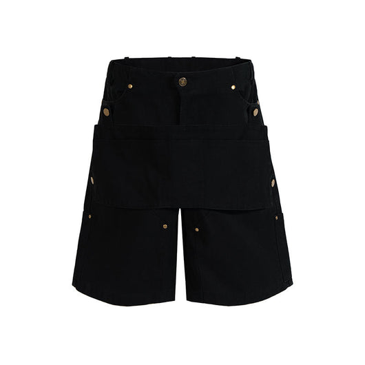 Pantalones Cortos Cargo Multifuncionales con Bolsillos Desmontables para Hombre - Image 18