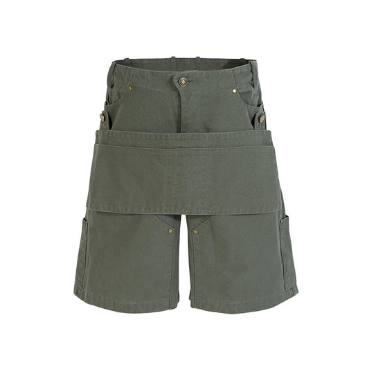 Pantalones Cortos Cargo Multifuncionales con Bolsillos Desmontables para Hombre - Image 19