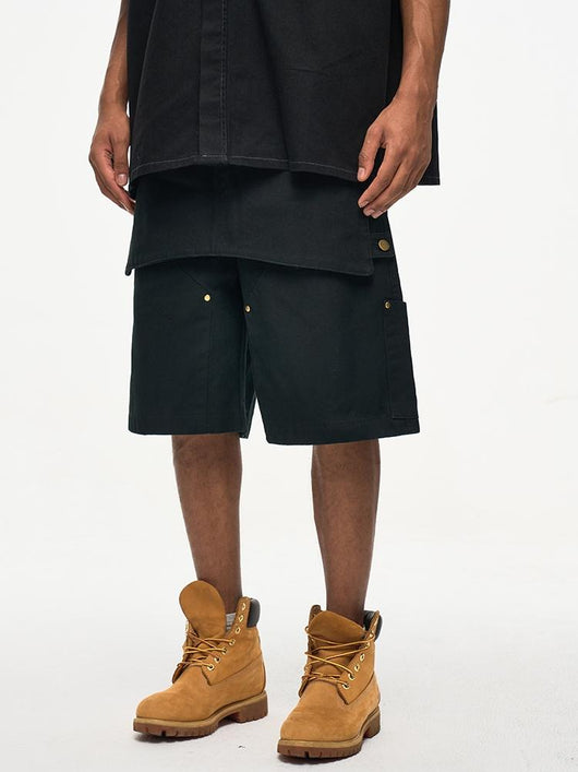 Pantalones Cortos Cargo Multifuncionales con Bolsillos Desmontables para Hombre - Image 20