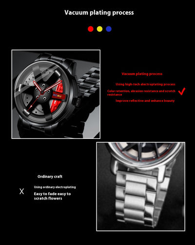 Reloj de Cuarzo Luminoso Impermeable para Hombre con Diseño de Calibrador - Image 22