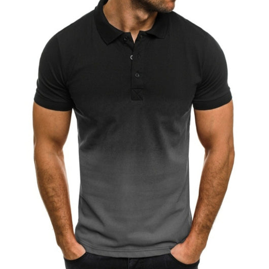 Polo Slim Fit con Estampado Degradado de Manga Corta para Hombre - Image 12
