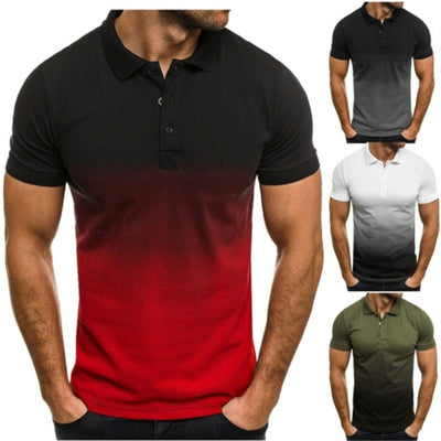 Polo Slim Fit con Estampado Degradado de Manga Corta para Hombre - Image 13