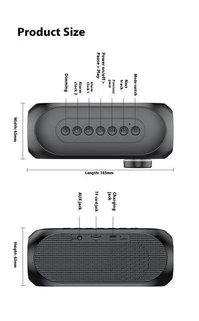 Reloj Despertador Portátil con Sonido Extra Grave - Image 11