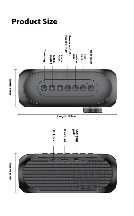 Reloj Despertador Portátil con Sonido Extra Grave - Image 11
