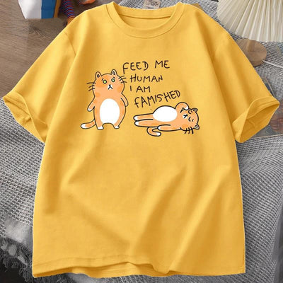 Camiseta Estampada con Gatos Divertidos para Hombre y Mujer - Image 19