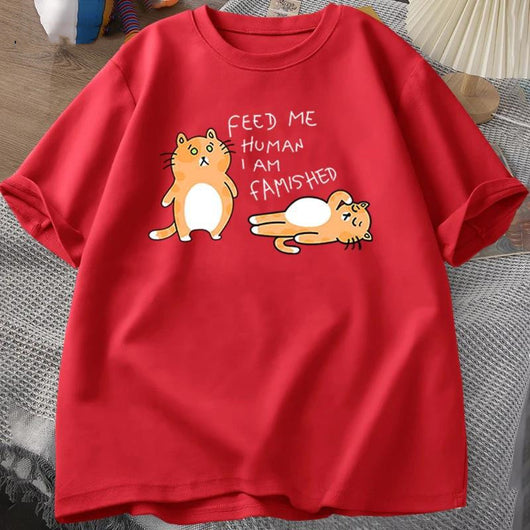 Camiseta Estampada con Gatos Divertidos para Hombre y Mujer - Image 21