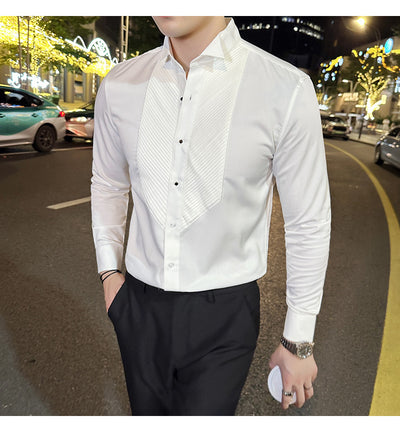 Camisa de Banquete Slim Fit para Hombre - Elegancia y Rendimiento - Image 16