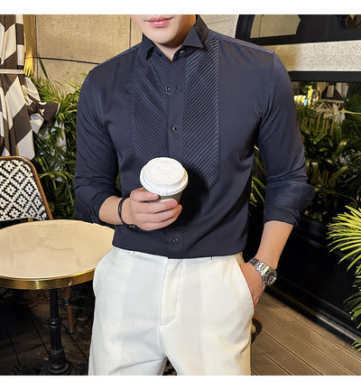 Camisa de Banquete Slim Fit para Hombre - Elegancia y Rendimiento - Image 17
