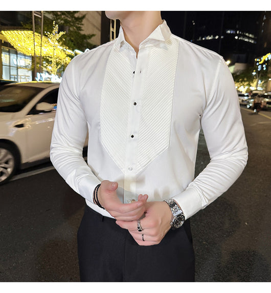 Camisa de Banquete Slim Fit para Hombre - Elegancia y Rendimiento - Image 18