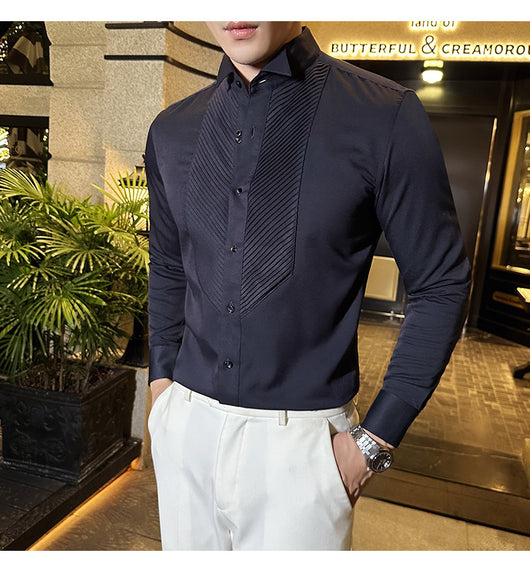 Camisa de Banquete Slim Fit para Hombre - Elegancia y Rendimiento - Image 20