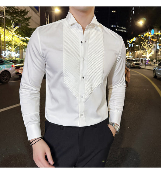 Camisa de Banquete Slim Fit para Hombre - Elegancia y Rendimiento - Image 21