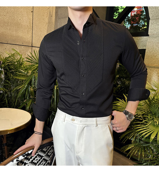 Camisa de Banquete Slim Fit para Hombre - Elegancia y Rendimiento - Image 22