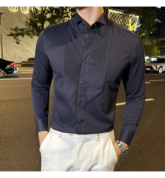 Camisa de Banquete Slim Fit para Hombre - Elegancia y Rendimiento - Image 23