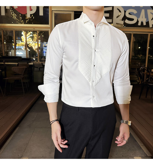 Camisa de Banquete Slim Fit para Hombre - Elegancia y Rendimiento - Image 26