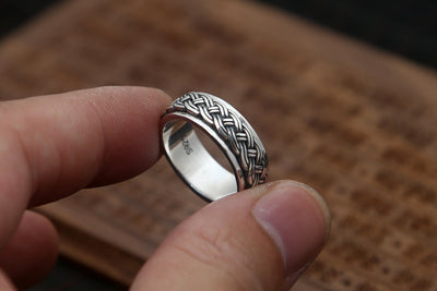 Anillo de Plata Tailandesa Retro para Hombre - Dedo Índice - Image 8