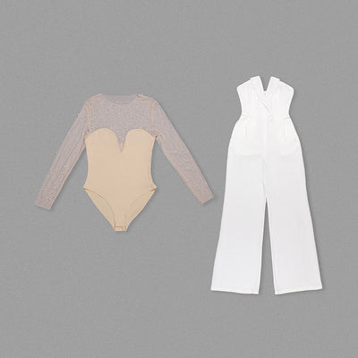 Jumpsuit Casual de Malla Espumada - Comodidad y Estilo - Image 46